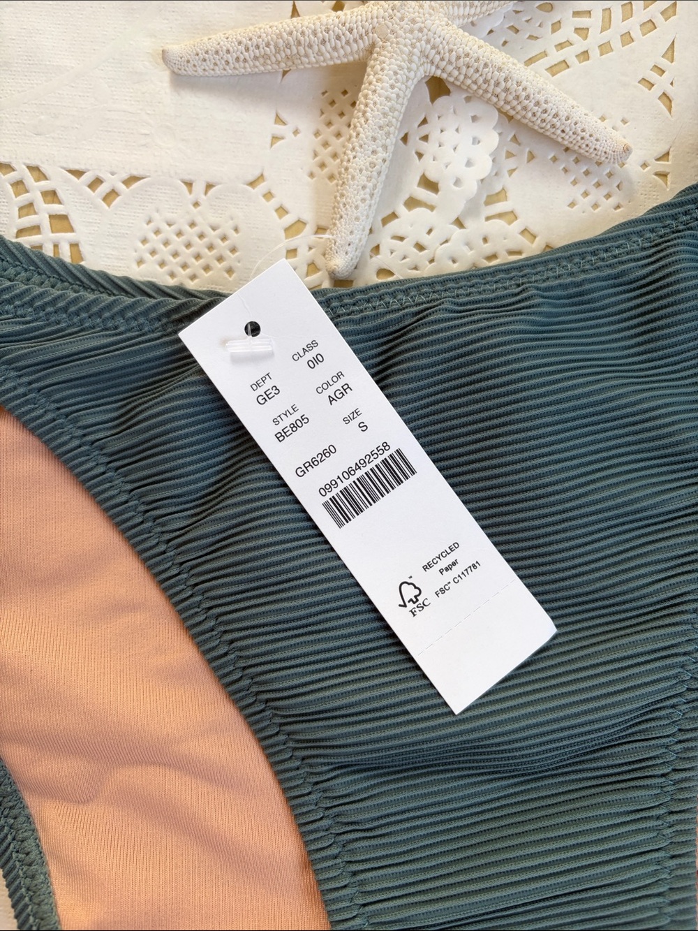 J.Crew Tie-Side Ribbed Bikini Bottom - Picture 3 of 4